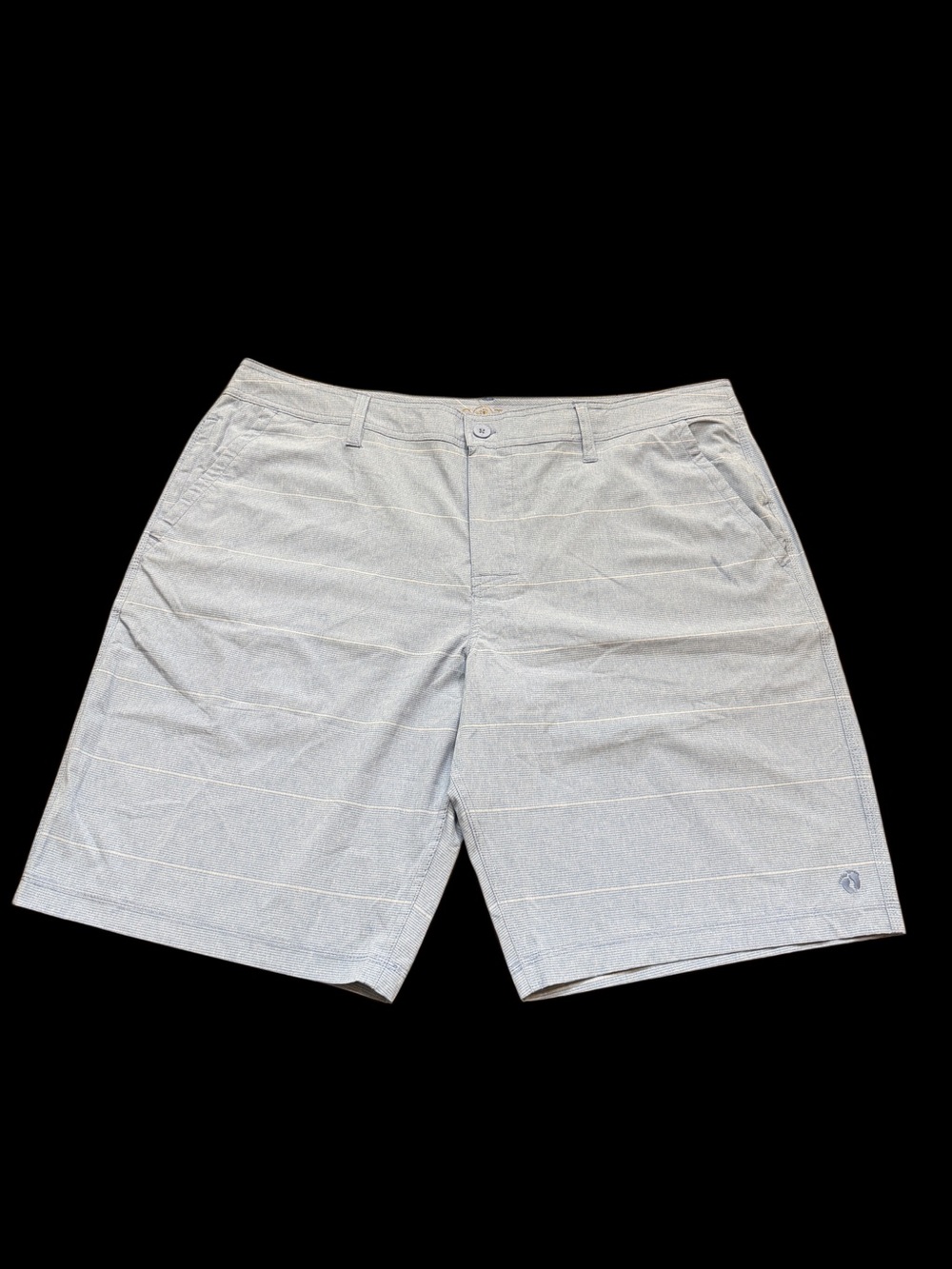 Hang Ten Men's Light Blue Striped Swim Trunks